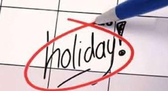 வாராந்தம் புதன்கிழமை அரச விடுமுறையாக பிரகடனம்